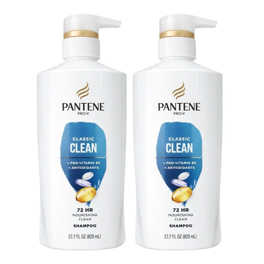 Pantene - Classic Clean Shampoo (27.7 oz 2-Pack) Pump Bottle